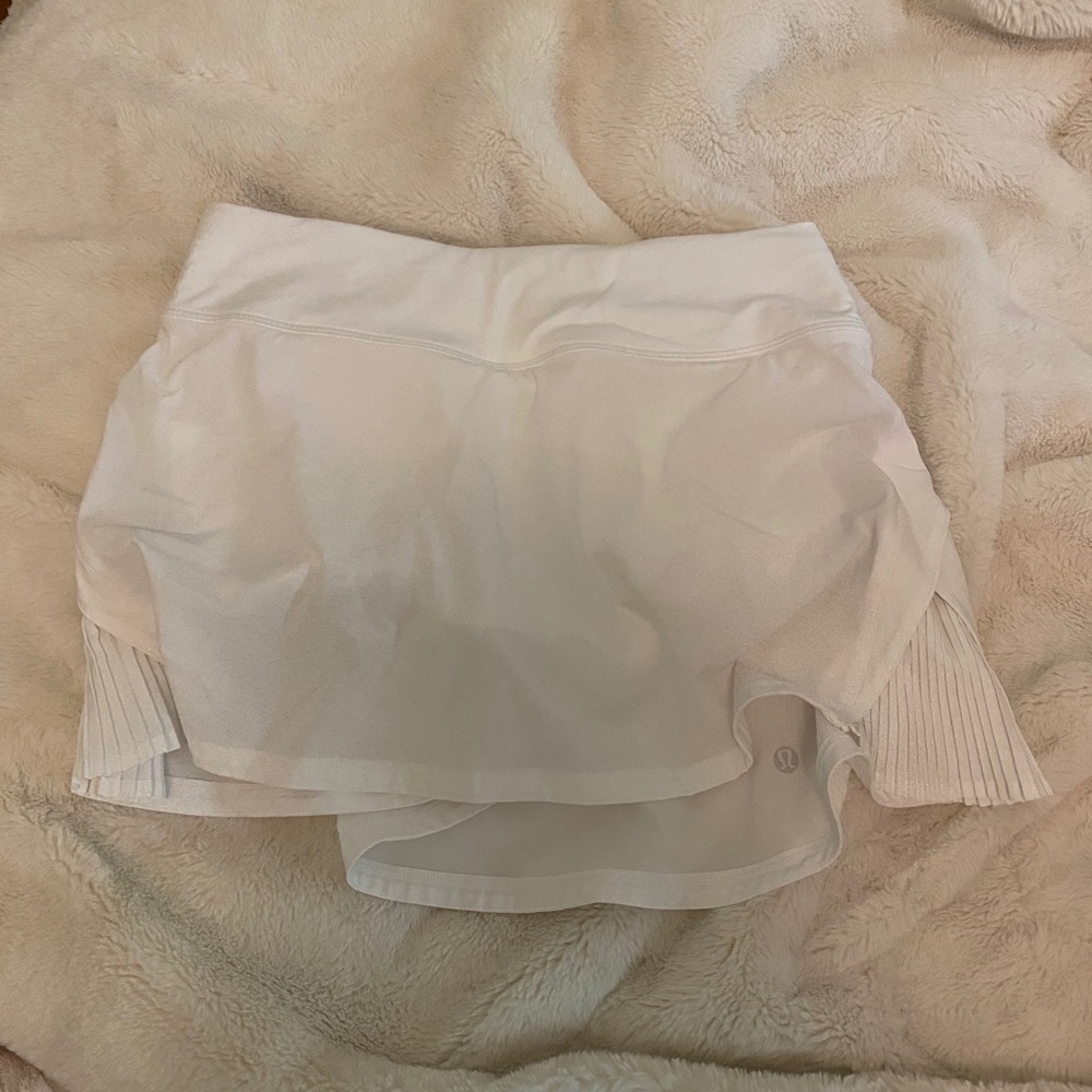 White Lululemon Tennis Skirt Pleated Size 4